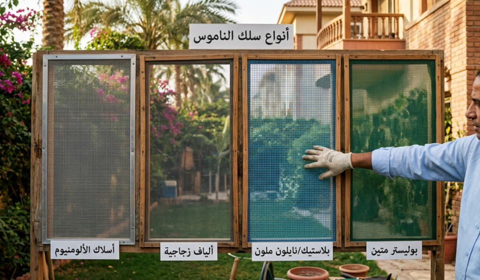 مقارنة بصرية بين أفضل أنواع سلك الناموس من الألمنيوم، الألياف الزجاجية، والبوليستر.